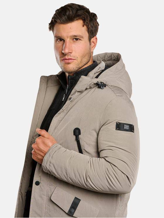 engbers Herren Jacke mit abnehmbarer Kapuze Beige 33562