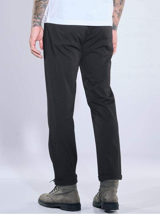 emilio adani Herren Chino regular Schwarz 39881