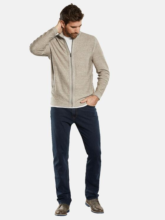 engbers Herren Strickjacke strukturiert Beige 34288
