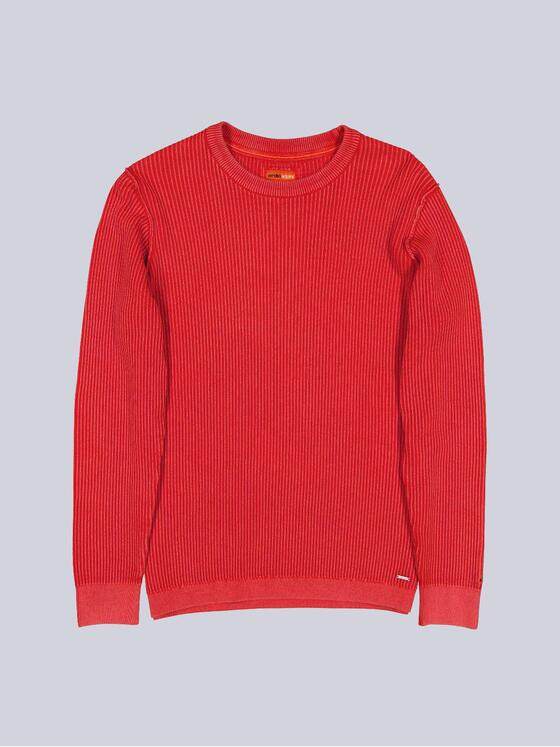emilio adani Herren Rundhals Pullover Orange 39231