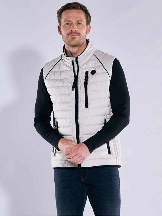 engbers Herren Steppweste regular Grau 37178