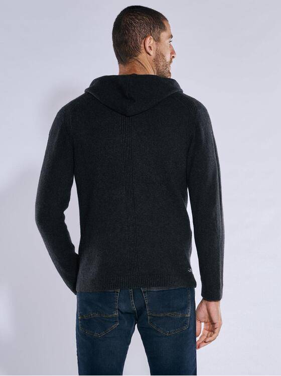 engbers Herren Strickjacke mit Kapuze Anthrazit 37964
