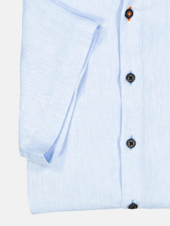 emilio adani Herren Kurzarm-Hemd uni Blau 36678