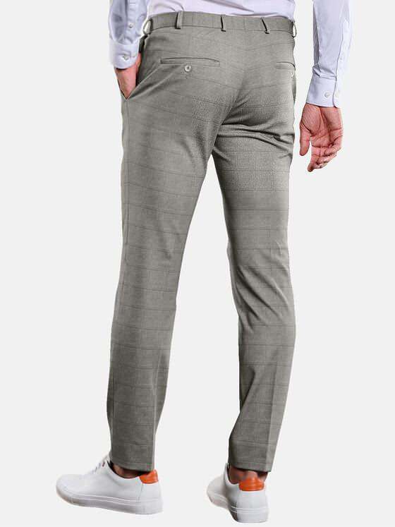 emilio adani Herren Anzug-Hose kariert Grau 34570