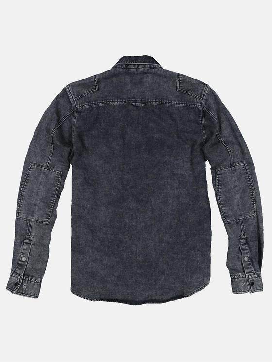 emilio adani Herren Hemd uni Grau 31774