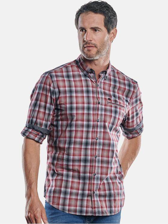 engbers Herren Karohemd Bordeaux 30147