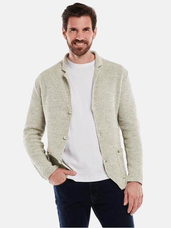 engbers Herren Strick-Sakko slim fit Grau 34841