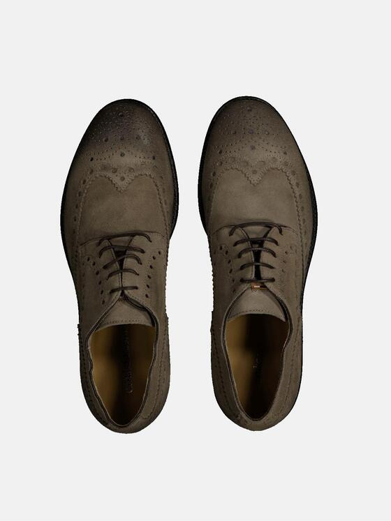 emilio adani Herren Budapester Business-Schnürer Beige 34953