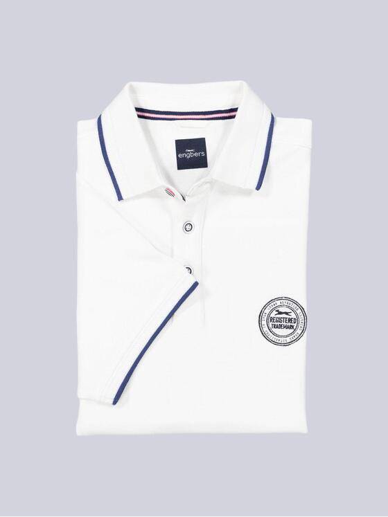 engbers Herren Polo-Shirt regular Reinweiss 37114
