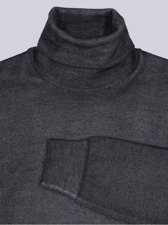 emilio adani Herren Pullover mit Merinowolle Anthrazit 39630