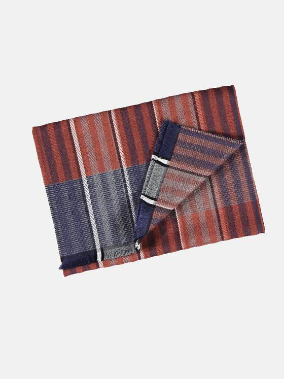 engbers Herren Schal gemustert Blutorange 32117