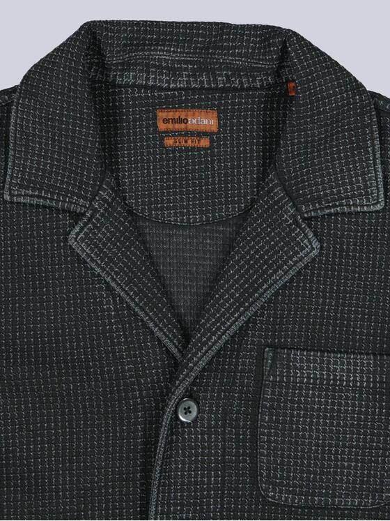 emilio adani Herren Sweat Homewear aus Baumwolle mit Kragen Anthrazit 40516