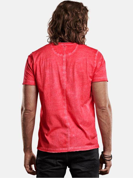 emilio adani Herren Rundhals T-Shirt Violett 27788