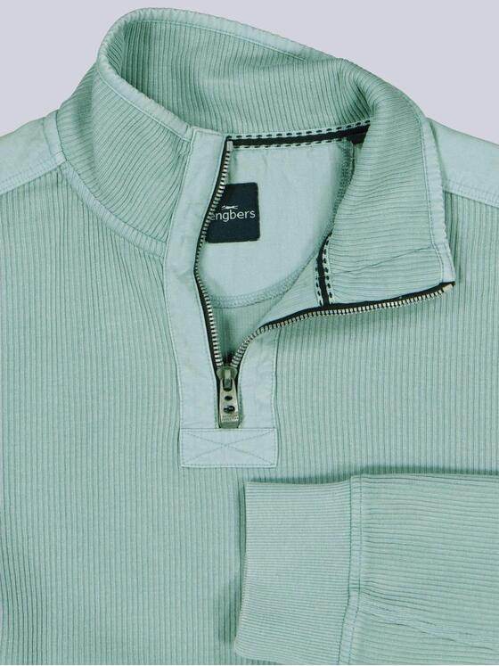 engbers Herren Sweatshirt mit Stehkragen Petrolblau 39688