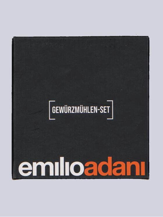 emilio adani Herren Gewürzmühlen-Set Schwarz 35403