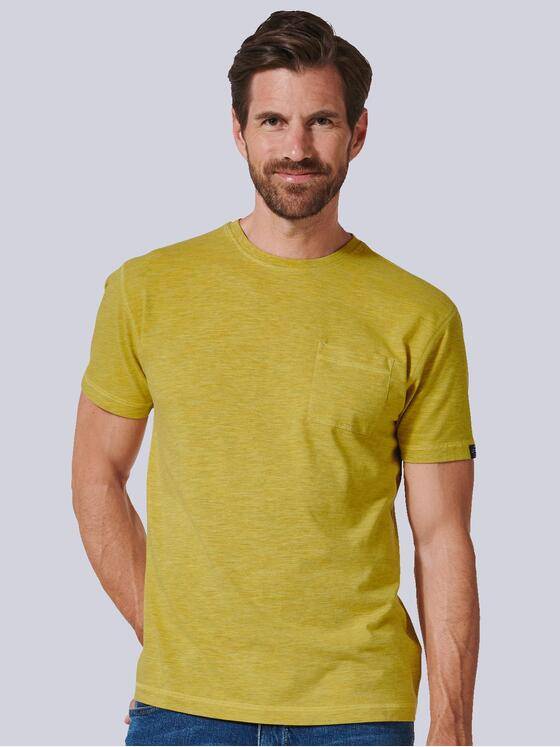 engbers Herren T-Shirt uni Gelb 35273