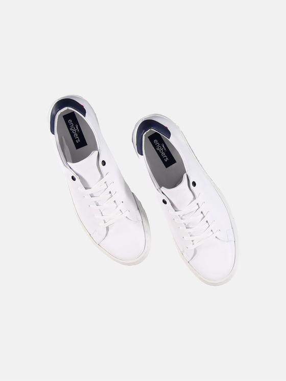 engbers Herren Sneaker Low Reinweiss 30138