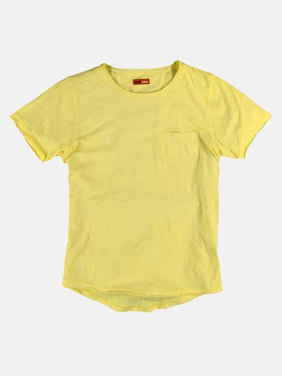 emilio adani Herren Rundhals T-Shirt Gelb 26389