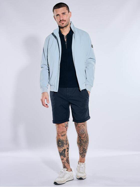 emilio adani Herren Wasserabweisende Blousonjacke Hellblau 40233