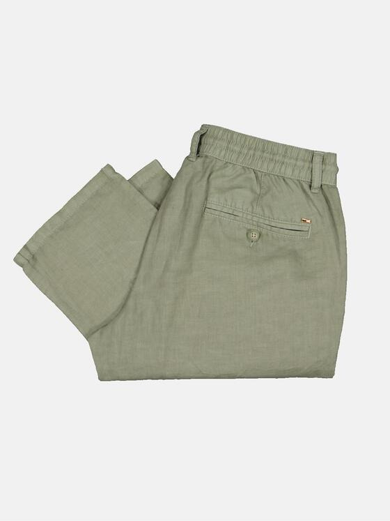 emilio adani Herren Chino mit Leinen-Anteil Grün 33166