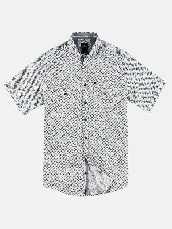 engbers Herren Stretch Hemd mit Kontrastdetails Kieselgrau 31262