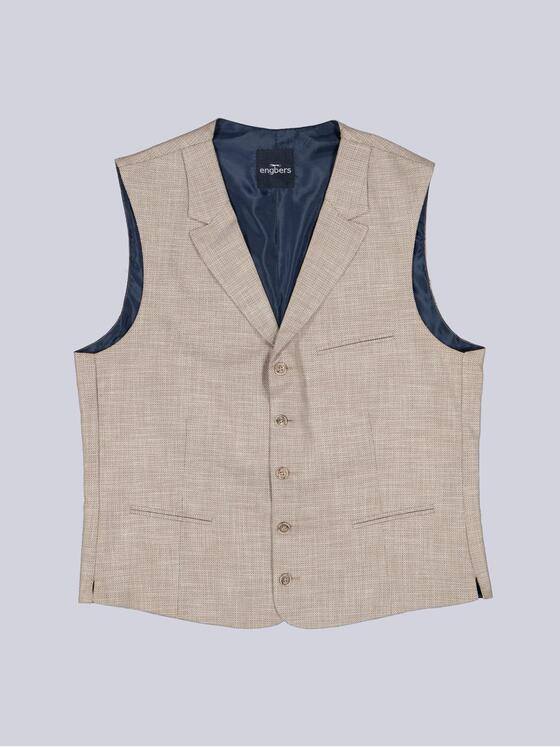 engbers Herren Sakko-Weste slim fit Beige 38394