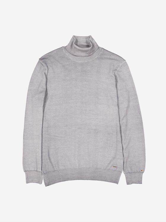 emilio adani Herren Pullover mit Rollkragen Grau 37796