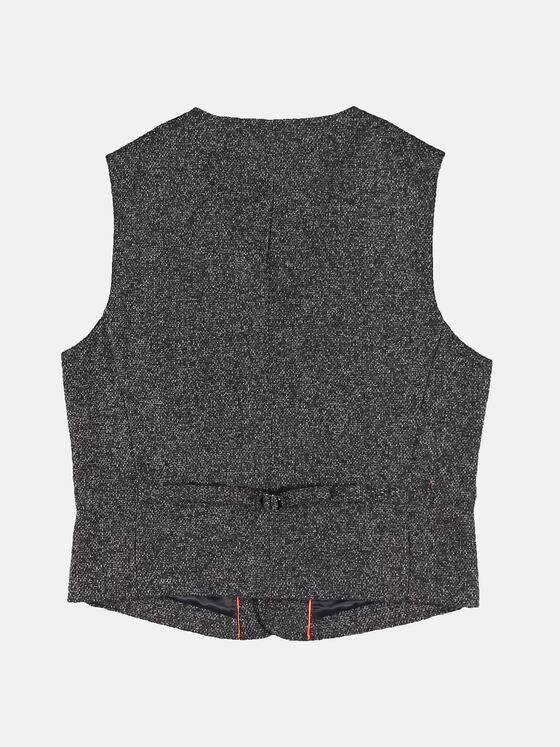 emilio adani Herren Gefütterte Sakkoweste Anthrazit 30786