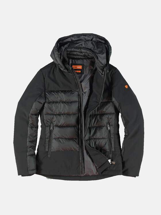 emilio adani Herren Jacke im Materialmix Schwarz 31889