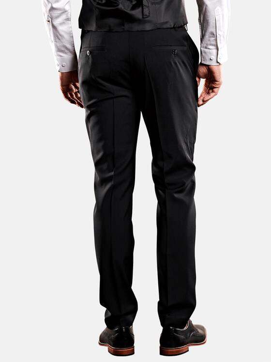 emilio adani Herren Anzughose slim fit Schwarz 28972