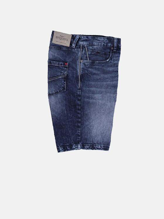 engbers Herren Shorts in authentischer Waschung Saphirblau 29825