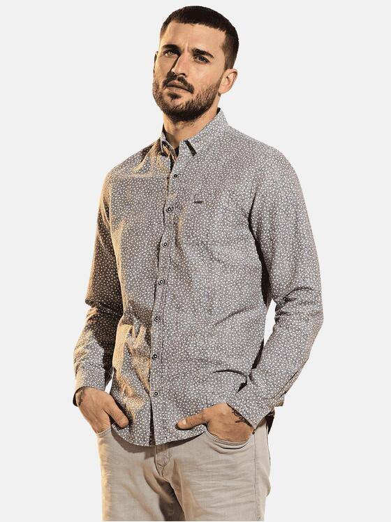 emilio adani Herren Modisches Freizeit-Hemd Beige 31541