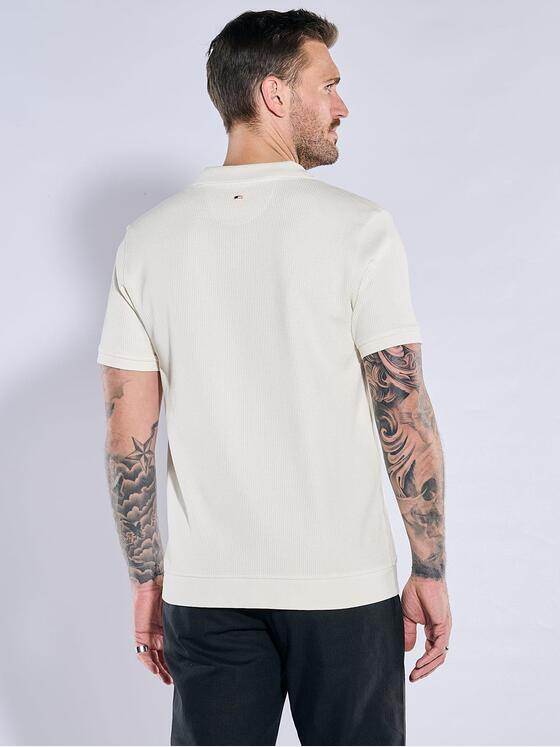 emilio adani Herren Polo-Shirt uni Beige 38319