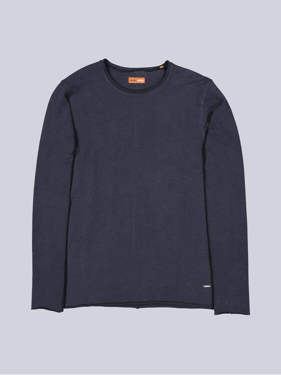 emilio adani Herren Rundhals Shirt Saphirblau 40426