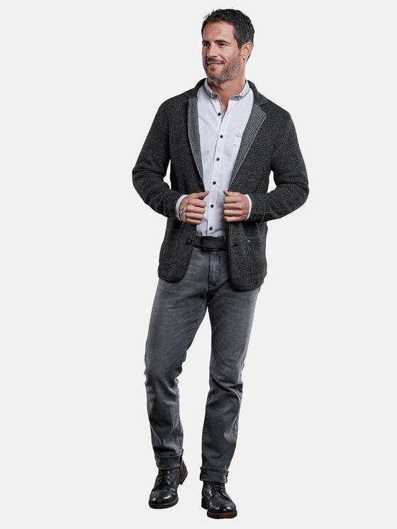 engbers Herren Hochwertiges Stricksakko Schwarz 28952
