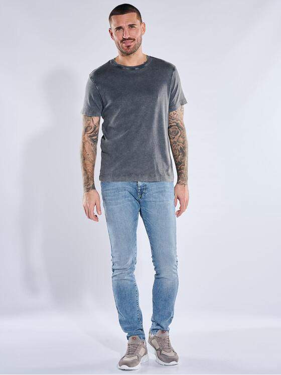emilio adani Herren T-Shirt mit Rückenprint Anthrazit 40437