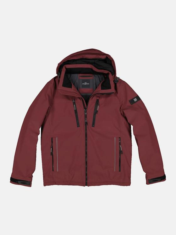 engbers Herren Jacke mit abnehmbarer Kapuze Bordeaux 33560