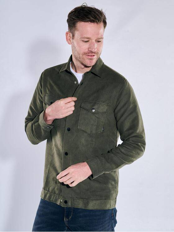 engbers Herren Hemd uni Dunkelgruen 38170