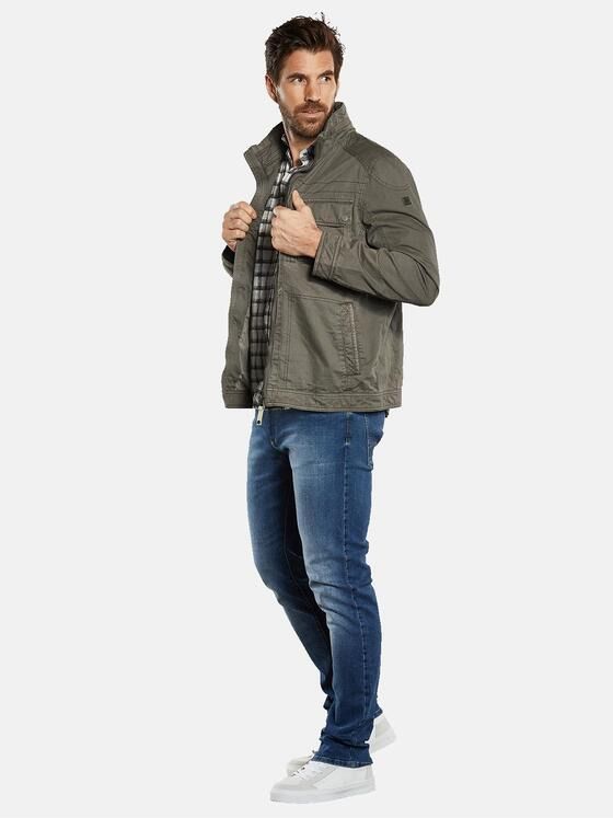 engbers Herren Baumwoll-Jacke regular Grün 34293