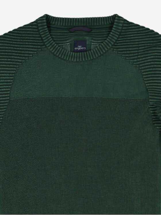 engbers Herren Pullover uni Gruen 37627