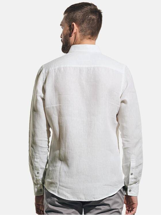 emilio adani Herren Hemd uni Reinweiss 31223