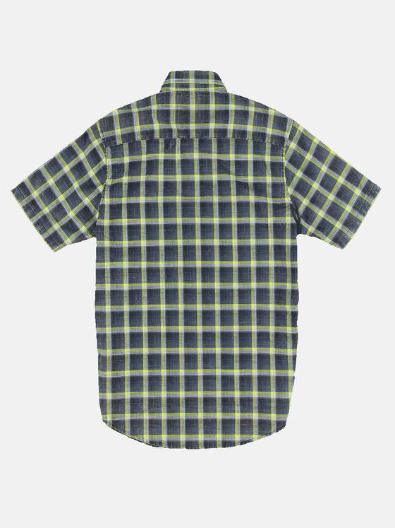 engbers Herren Hemd kariert Zitronengelb 32220