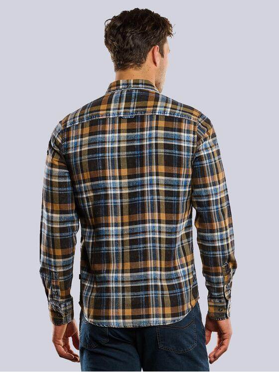 engbers Herren Overshirt-kariert Braun 33807