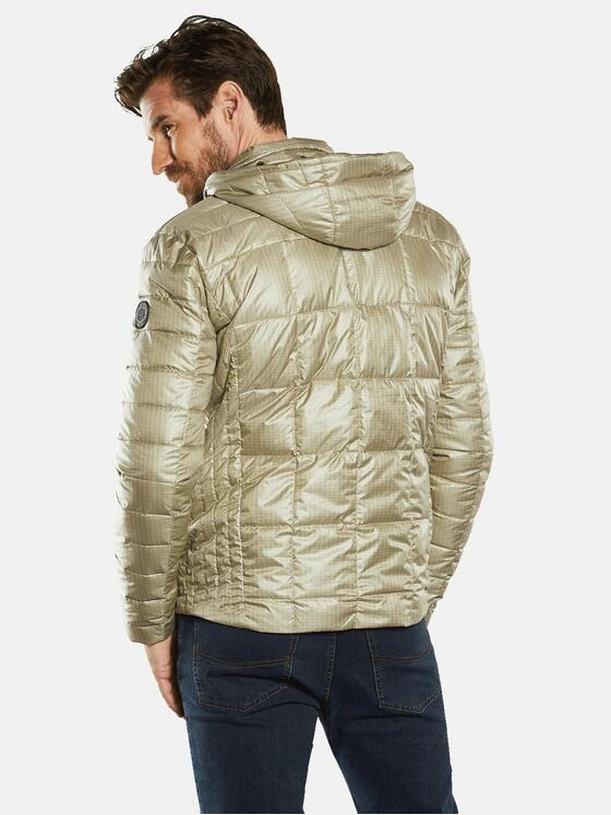 engbers Herren Steppjacke mit abnehmbarer Kapuze Beige 34504