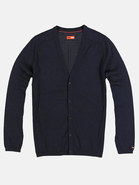 emilio adani Herren Cardigan aus hochwertigem Pima Cotton Garn Blau 29243