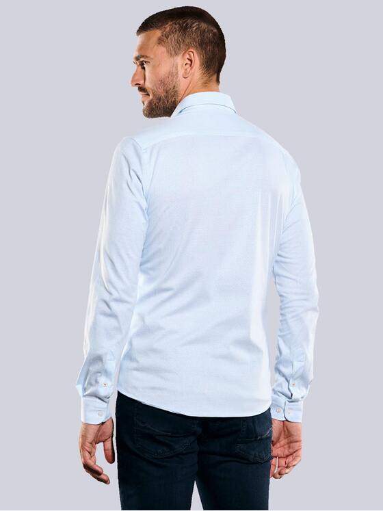 emilio adani Herren Langarm-Hemd slim fit Blau 35510