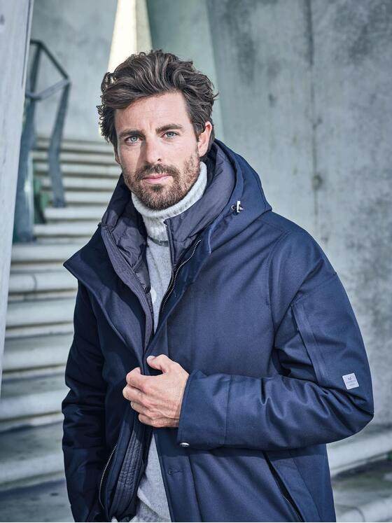 ENGBERS GERMANY Herren Hochwertige 2 in 1 Jacke Saphirblau 30163