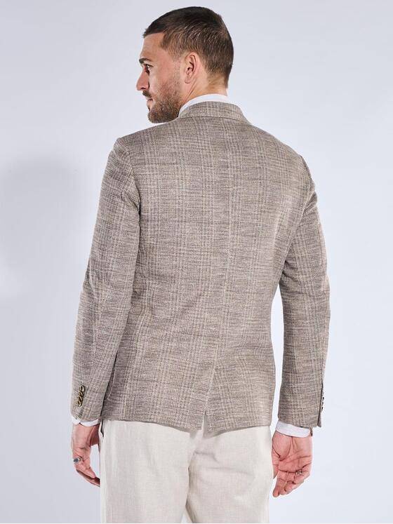 emilio adani Herren Freizeit-Sakko slim fit Dunkelbraun 40313