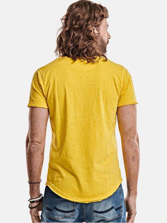 emilio adani Herren modisches T-Shirt Gelb 27263