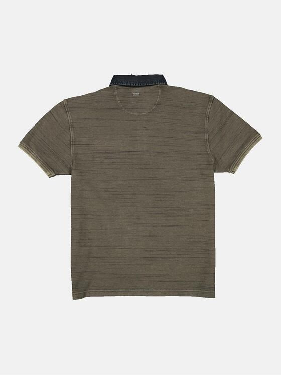 engbers Herren Polo-Shirt gestreift Grün 34335